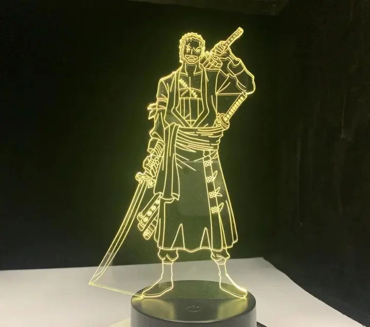 One Piece Zoro Night Light Anime Table Lamp