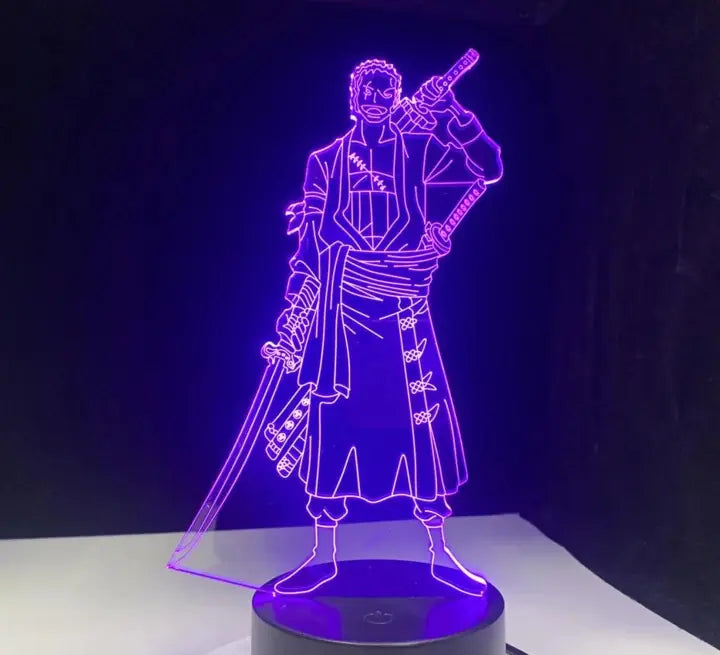 One Piece Zoro Night Light Anime Table Lamp