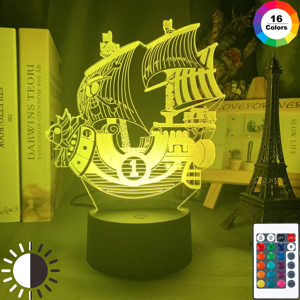 One Piece Thousand Sunny 3D LED Night Light